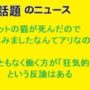 【動画】「ペットが死んだら会社休む」に批判　何ごともなく働く方が「狂気的」という反論も